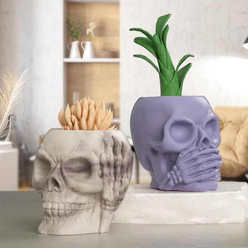 Candle Making Accessories - 3D Kafatası Silikon Reçine Kalıbı 2026