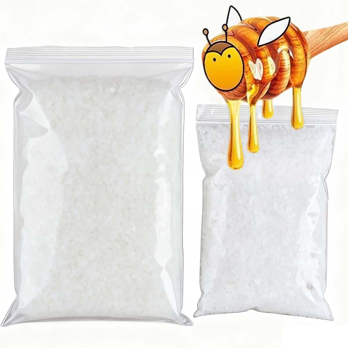 Candle Making Material - 200g-1000g Beyaz Balmumu Saf Doğal Granül