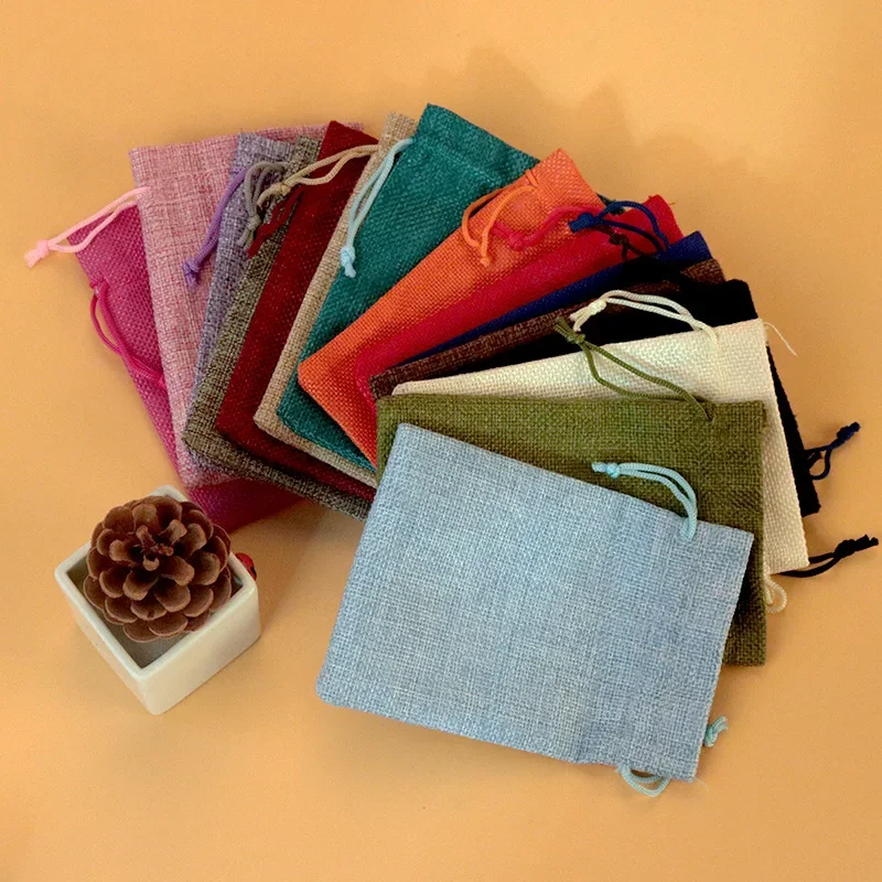 50 adet 13X18CM/10X14CM/9X12CM - Jute Bag Packaging incelemesi ve fiyatı