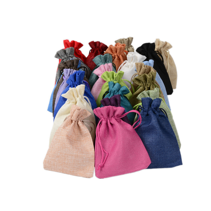 Sıcak 50 adet keten jüt büzgül - Jute Bag Packaging incelemesi ve fiyatı
