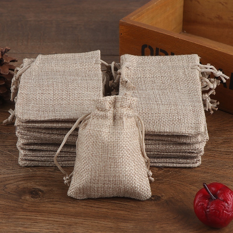 50 adet 13X18/10X15/9X12/7X9CM - Jute Bag Packaging incelemesi ve fiyatı