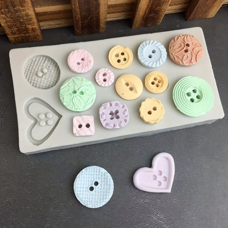 Düğme Şekilli Silikon Kalıp Sa - Candle Making Accessories incelemesi ve fiyatı