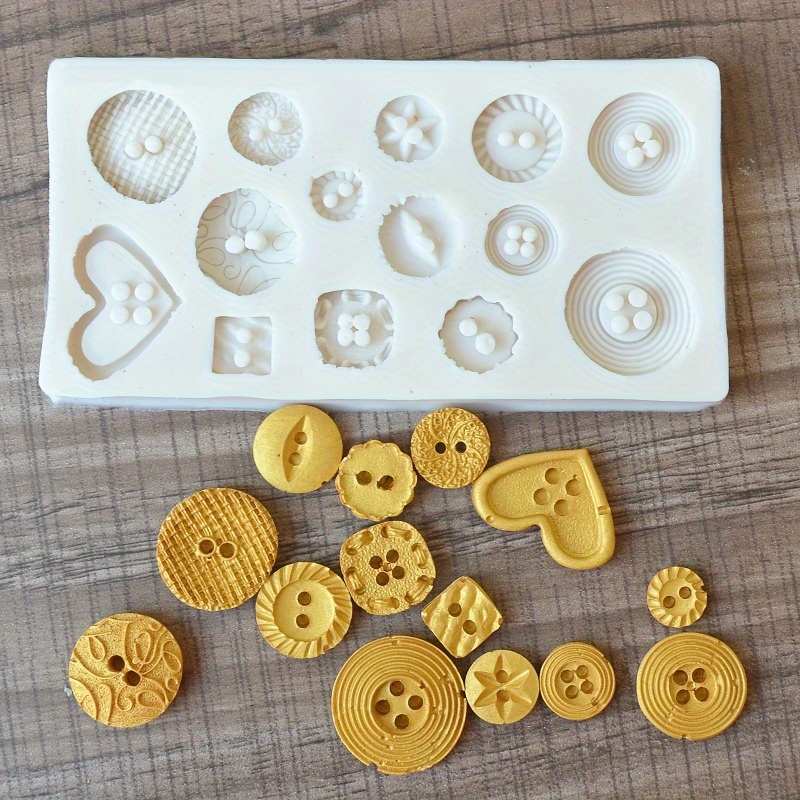 Düğme Şekilli Silikon Kalıp Sa - Candle Making Accessories incelemesi ve fiyatı