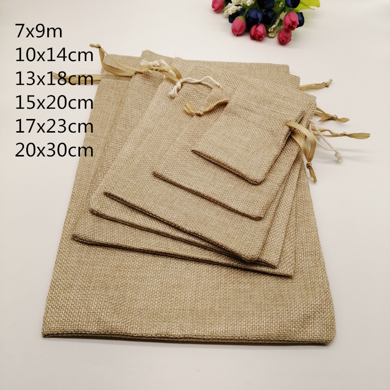 5 adet kumaş jüt çantalar hedi - Jute Bag Packaging incelemesi ve fiyatı
