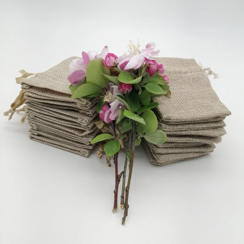 100 adet ipek kurdele Pamuk Jü - Jute Bag Packaging incelemesi ve fiyatı